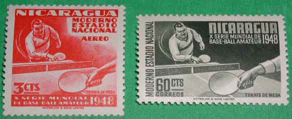 Подборка почтовых марок на теннисную тему от Владимира Мирского. 1948 -1962 гг.
