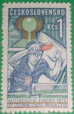 Подборка почтовых марок на теннисную тему от Владимира Мирского. 19776 - 1985 гг.