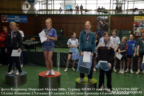 Фотоистории из архивного сундука Владимира Мирского. 2006г. Москва. Турнир на призы фирмы БАТТЕРФЛЯЙ