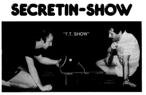 Secretin and Purkart table tennis show 