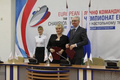 Чемпионат  Европы 2015 в Екатеринбурге : Яна Захарова-Лебедева, Подписание Соглашения с отельерами