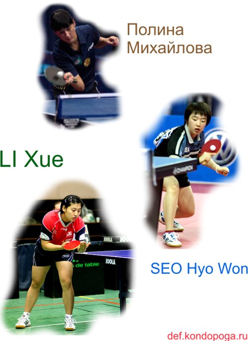 LI Xue , SEO Hyo Won , Полина Михайлова на Belarus Open 2009