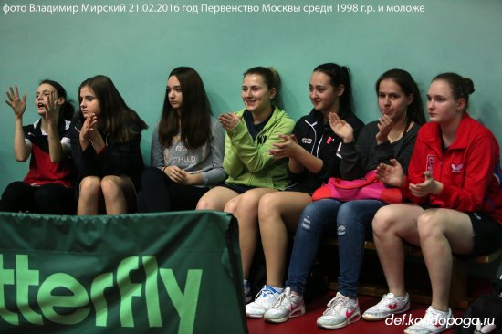 Первенство Москвы среди спортсменов 1998 года рождения и моложе