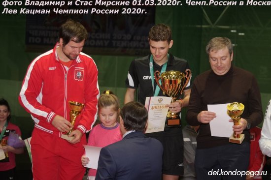 Чемпион России 2020 года Лев Кацман