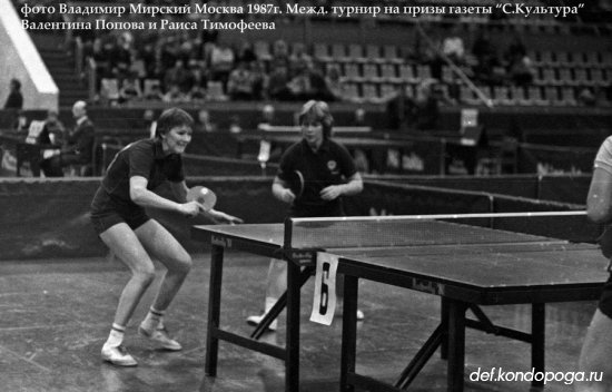 Фотоистории из архивного сундука Владимира Мирского. 1987г. Московский международный турнир на призы газеты "Советская культура"