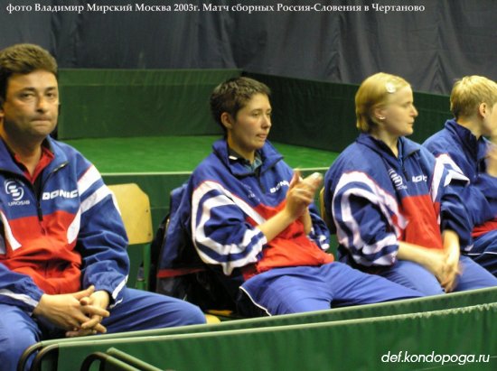 2003 год Москва Матчевая встреча женских сборных Россия-Словения