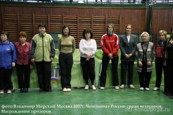 Чемпионат России среди ветеранов 2007