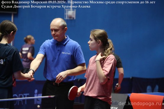 Первенство г. Москвы по настольному теннису среди юношей и девушек до 16 лет 06 – 09 марта 2025 годаг. Москва, СК «Чертаново»