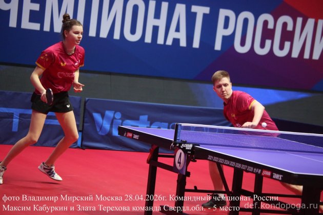 ЧЕМПИОНАТ РОССИИ ПО НАСТОЛЬНОМУ ТЕННИСУ г. Москва, УСЗ "Дружба" 26 апреля - 04 мая 2026 г.