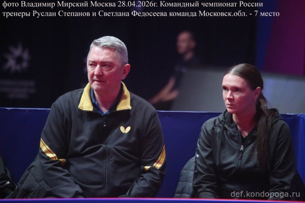 ЧЕМПИОНАТ РОССИИ ПО НАСТОЛЬНОМУ ТЕННИСУ г. Москва, УСЗ "Дружба" 26 апреля - 04 мая 2026 г.